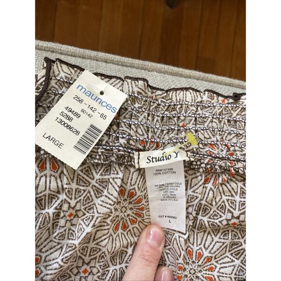 NEW Vintage Studio Y Babydoll Y2k Women L Sleeveless Top Boho Deep V Neck NOS - Picture 7 of 7